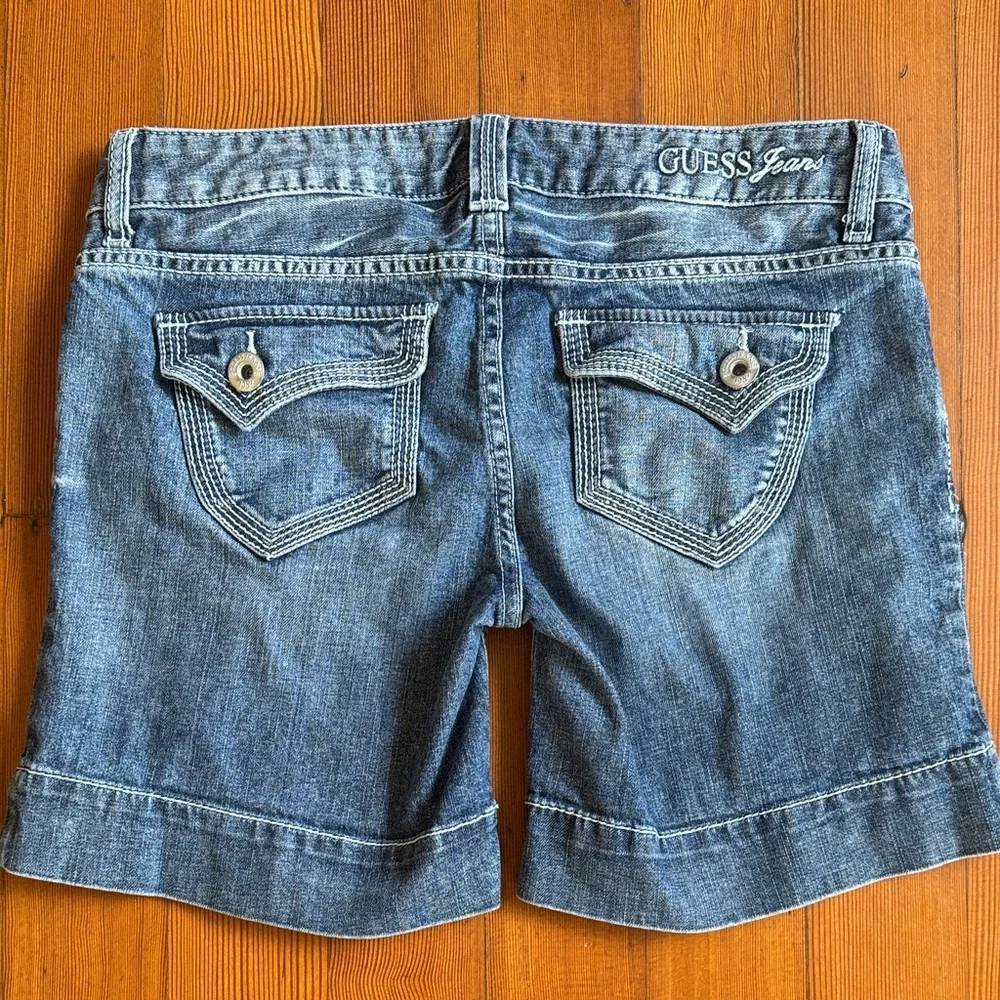 Guess Women's Blue Denim Jean Shorts